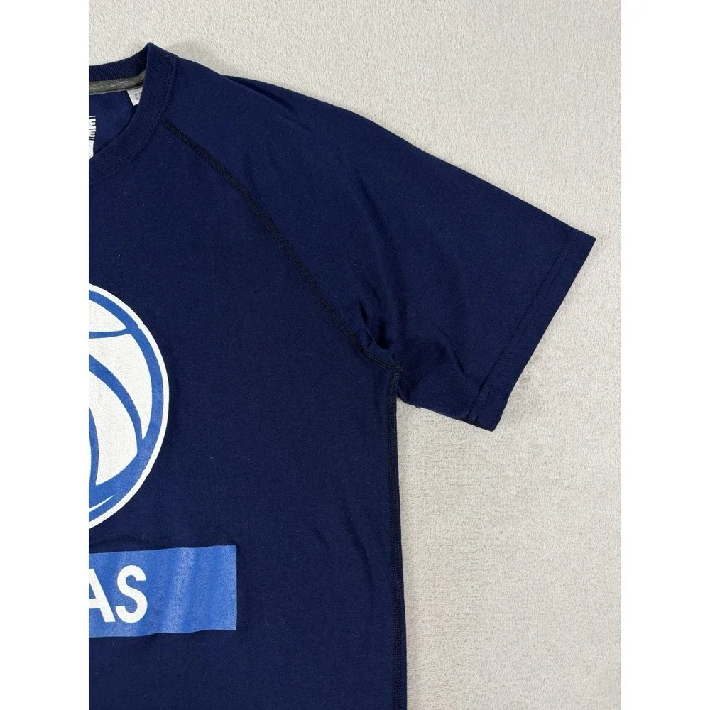 Adidas Dallas Mavericks T Shirt M Large Blue NBA Logo‎ Basketball Tee Athletic